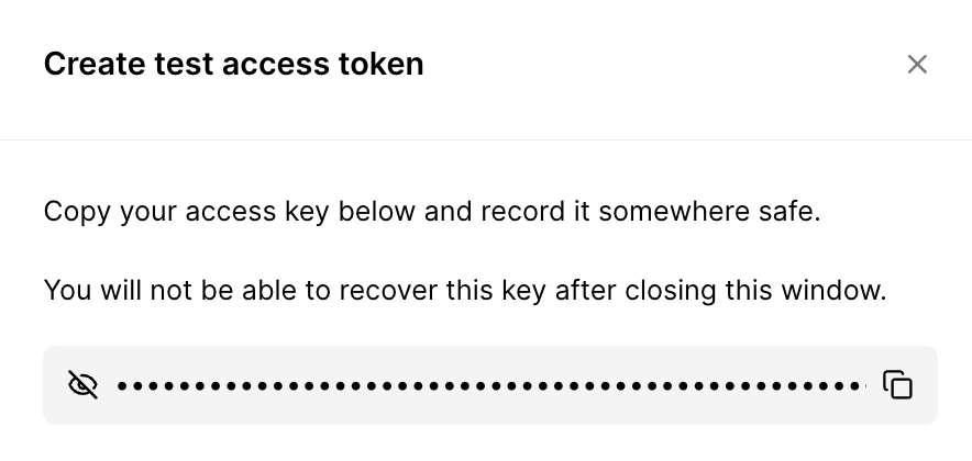 How to create access token
