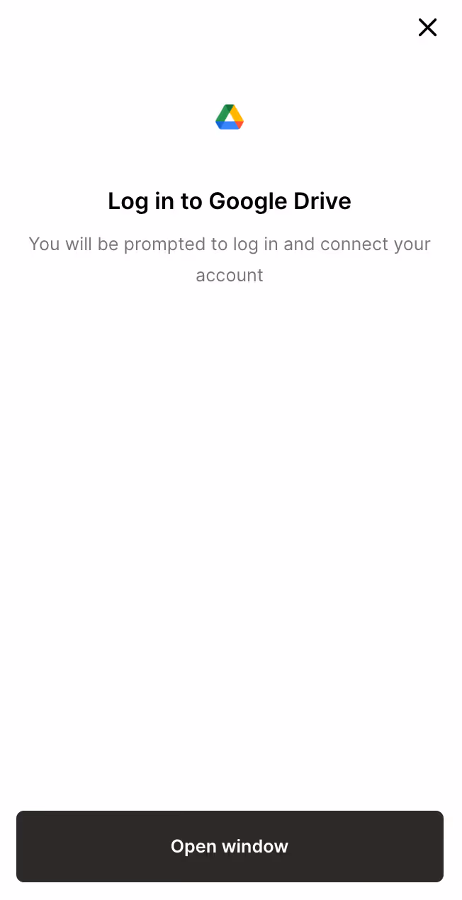 Authenticating to Google Drive