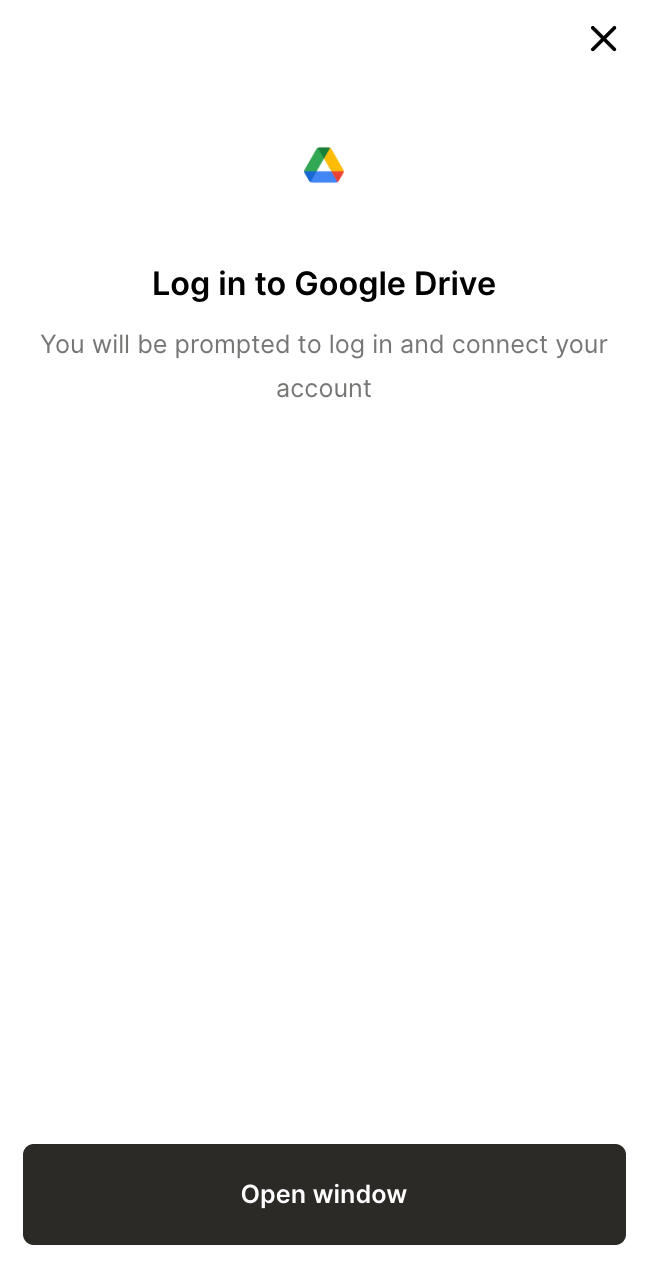 Authenticating to Google Drive