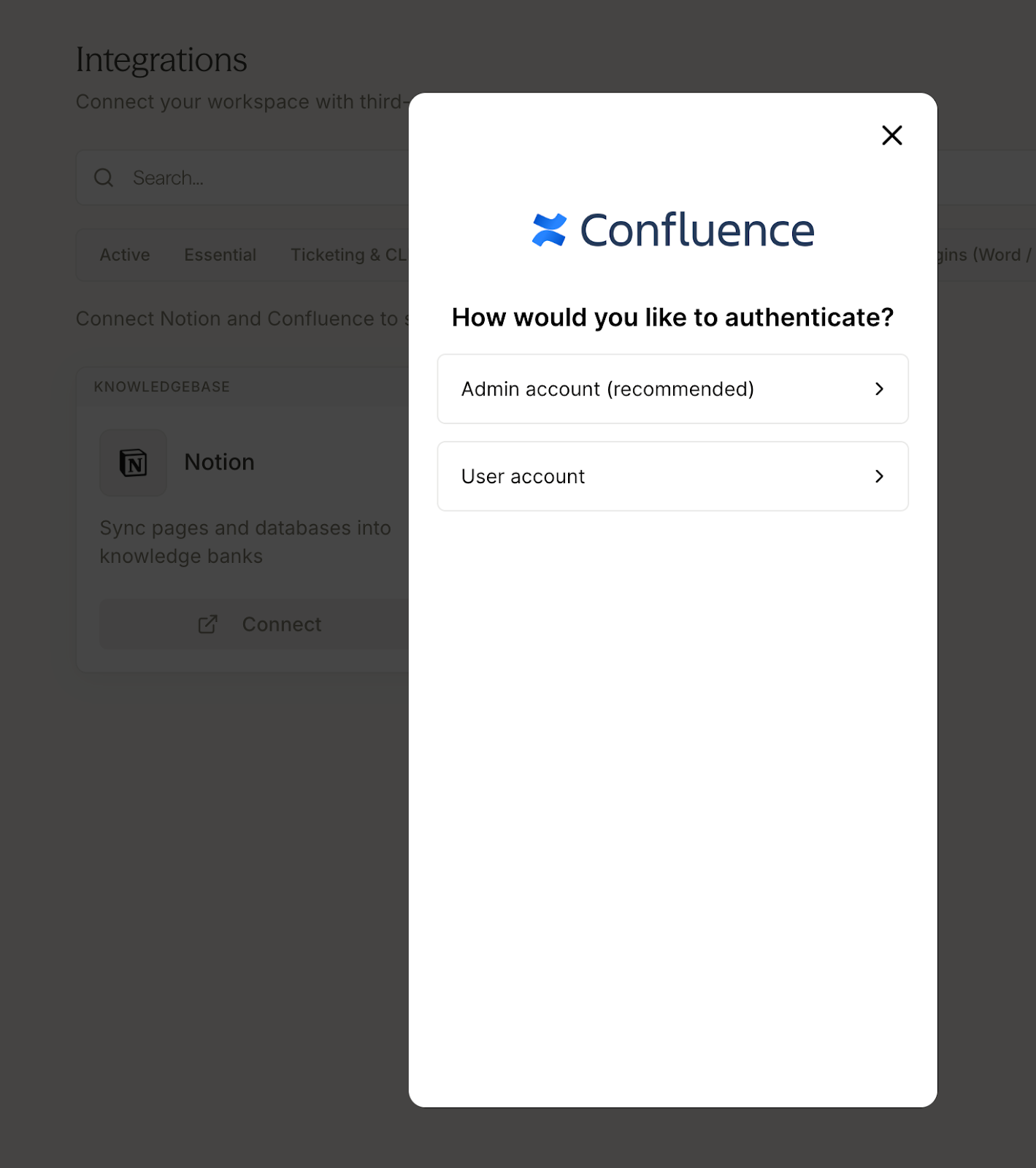 How Merge Link looks in Sandstone