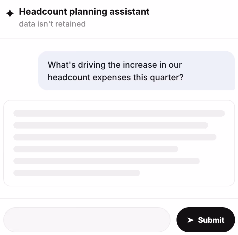Headcount planning copilot that enforces ZDR