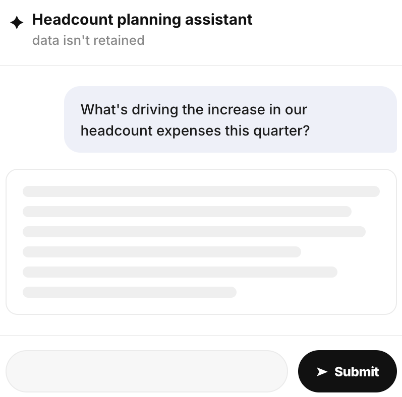 Headcount planning copilot that enforces ZDR