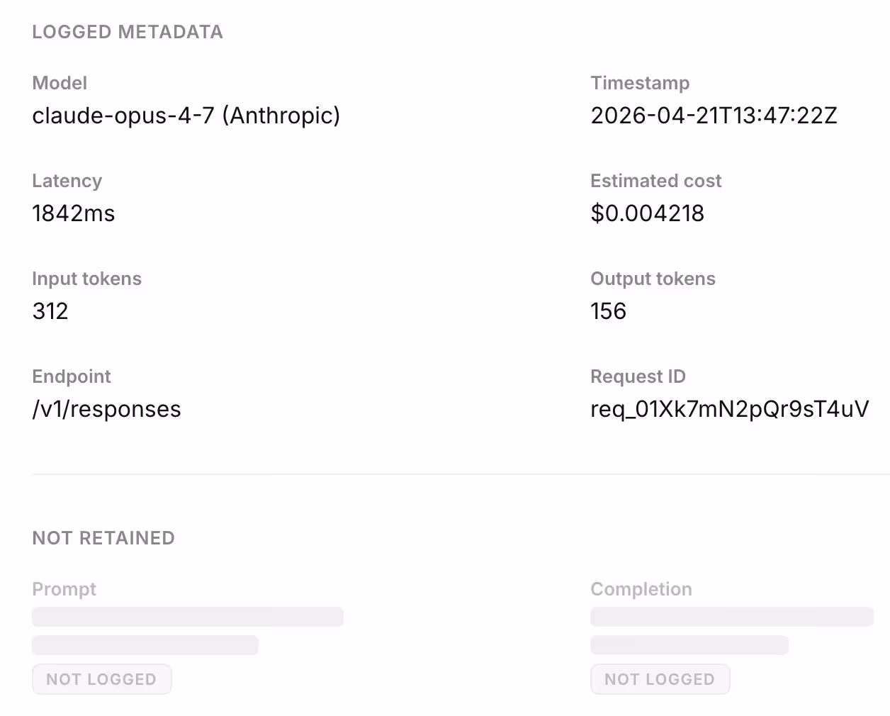 Metadata with ZDR