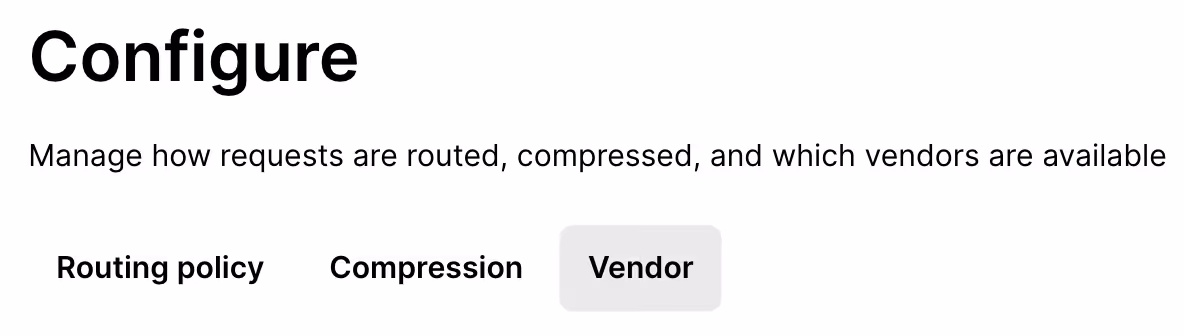 Hover to Vendor