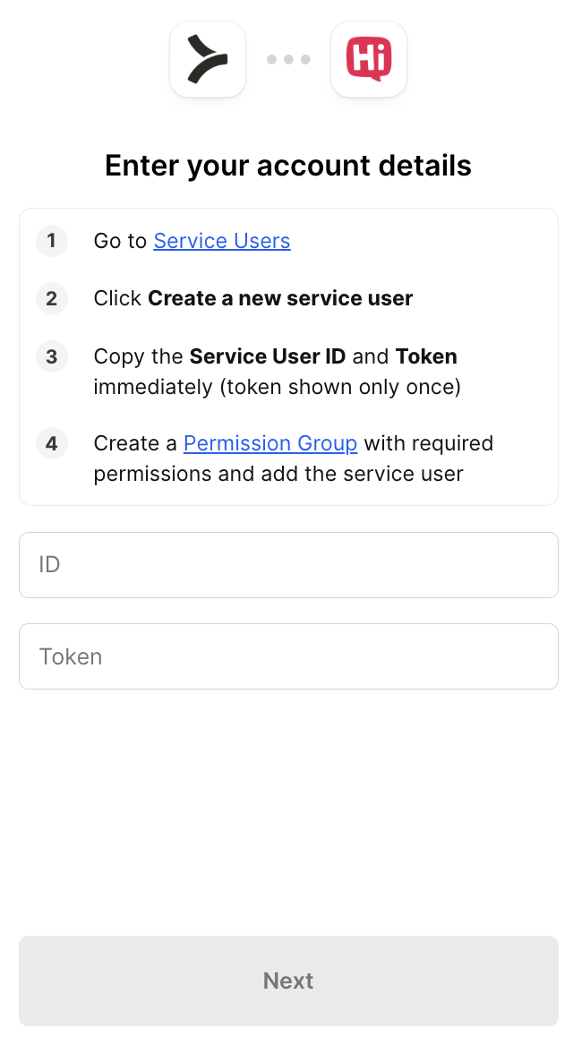 Auth UI for HiBob
