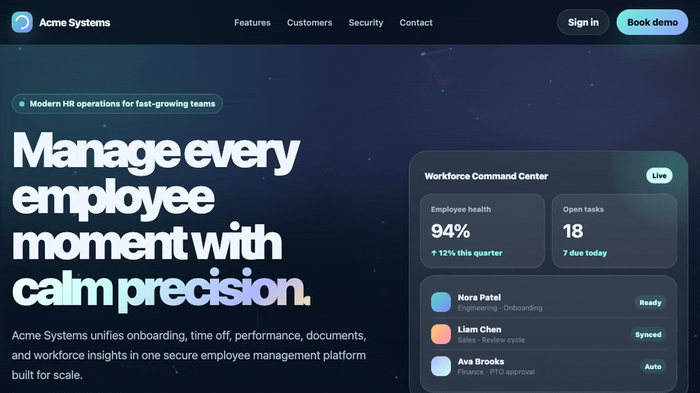 Mock up homepage from GPT-5.5