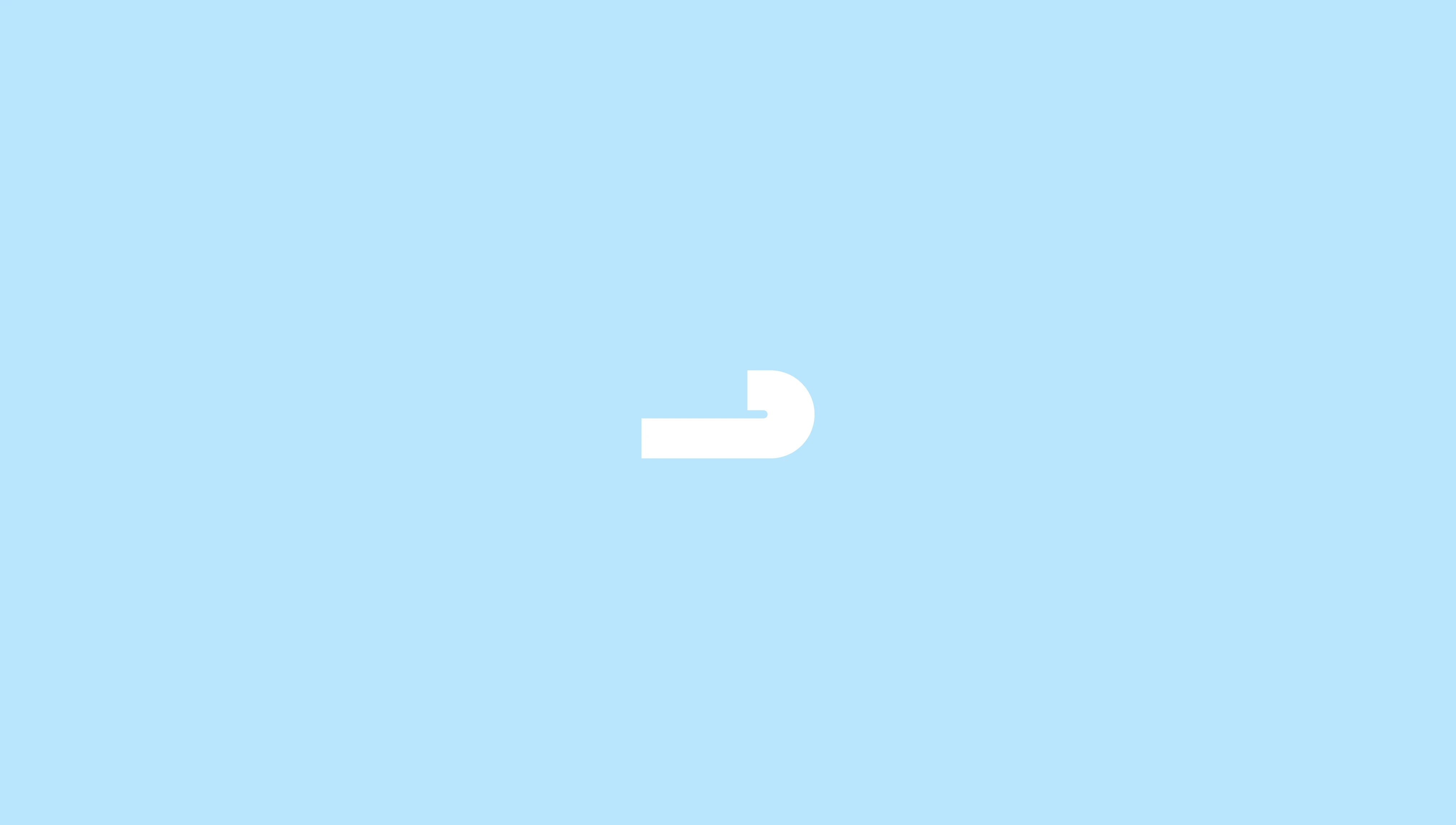 Horizon Clair Swoosh icon on a blue background
