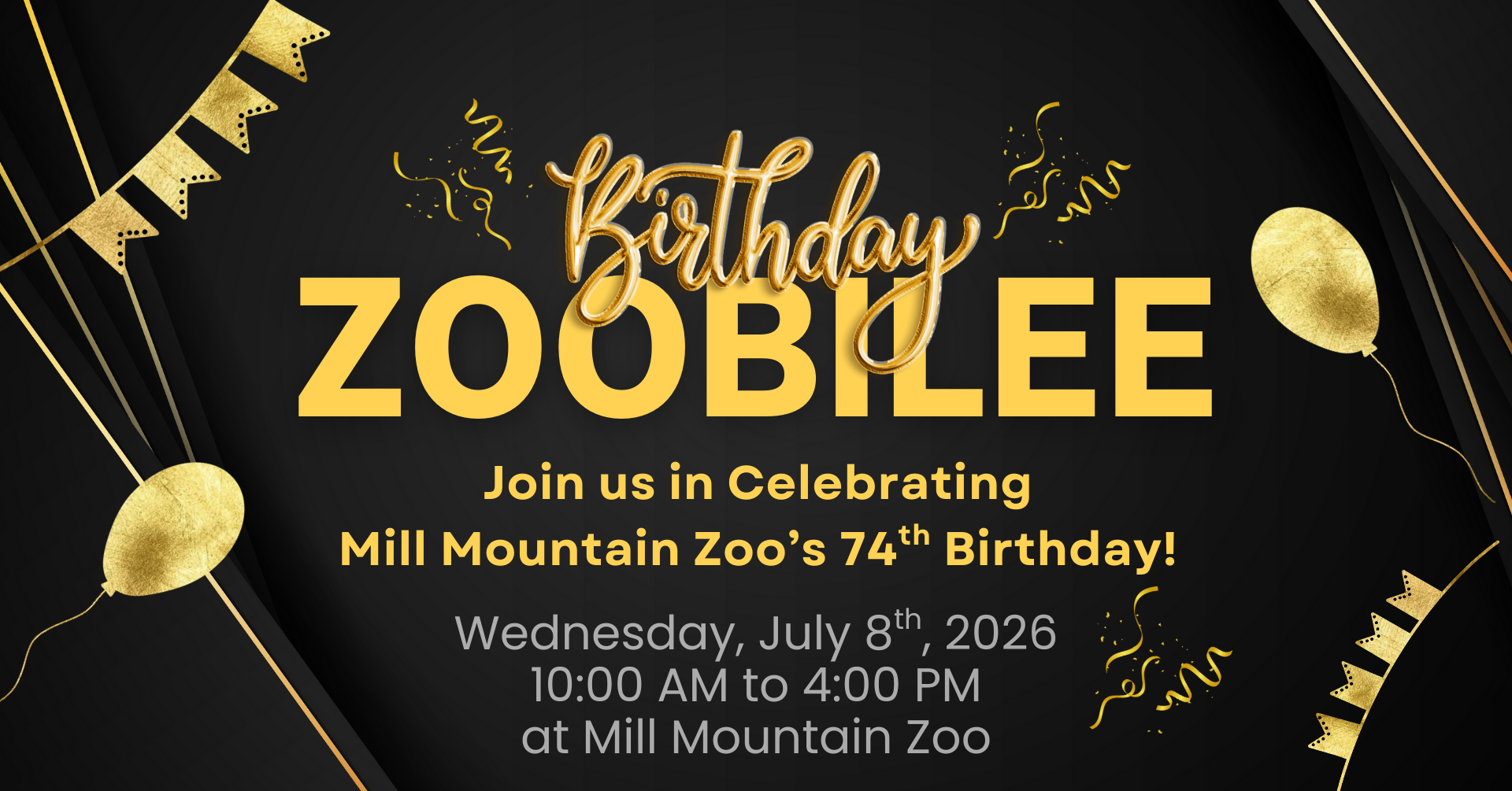 Zoobilee: Mill Mountain Zoo's 74th Anniversary