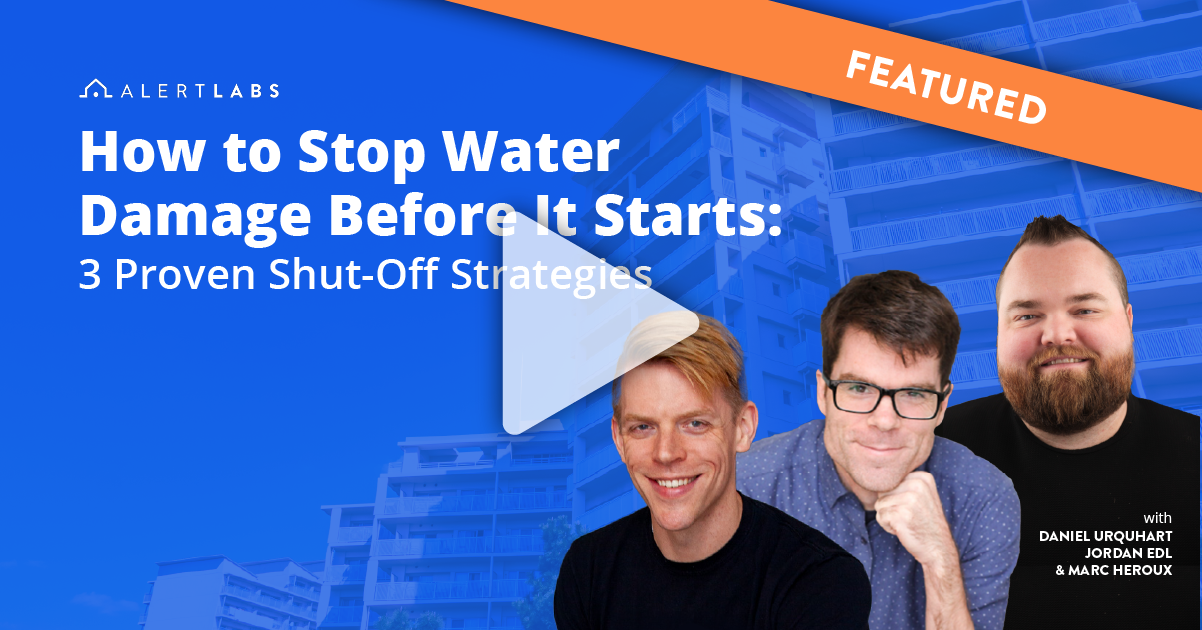 large office tower in background with three headshots of the speakers from the webinar