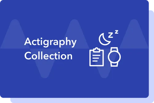 Smartwatch with Actigraphy Collection text
