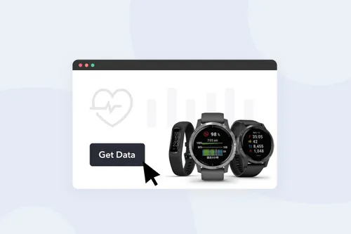Patient using smartwatch directed by a medical professional