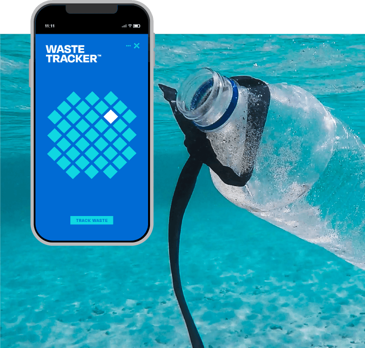 Waste Tracker app homescreen