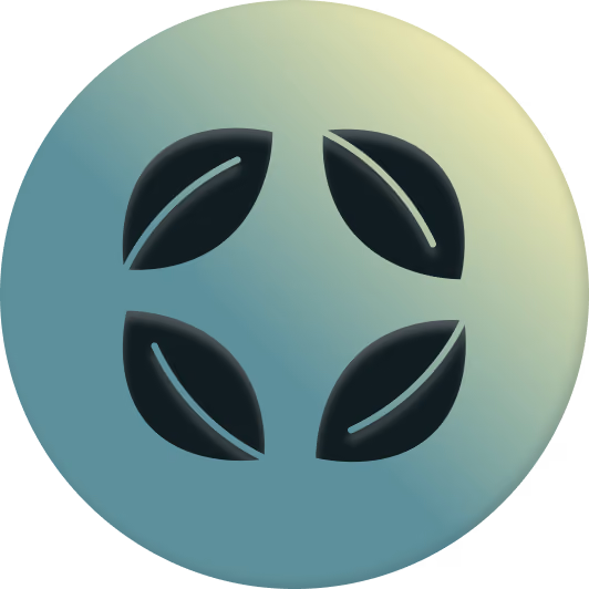 Icon of four leaves arranged in a circle, representing sustainability