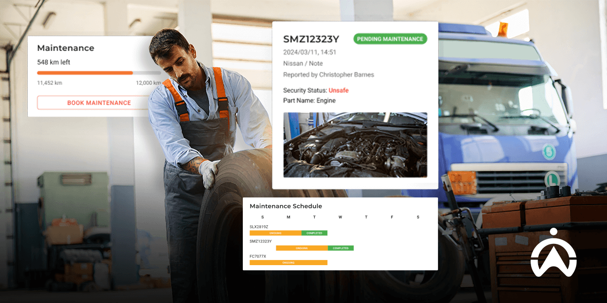 Cartrack CANbus system displaying live vehicle diagnostics and maintenance alerts to improve fleet safety and performance tracking.