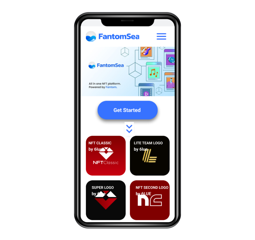 Fantom Sea NFT marketplace homepage image