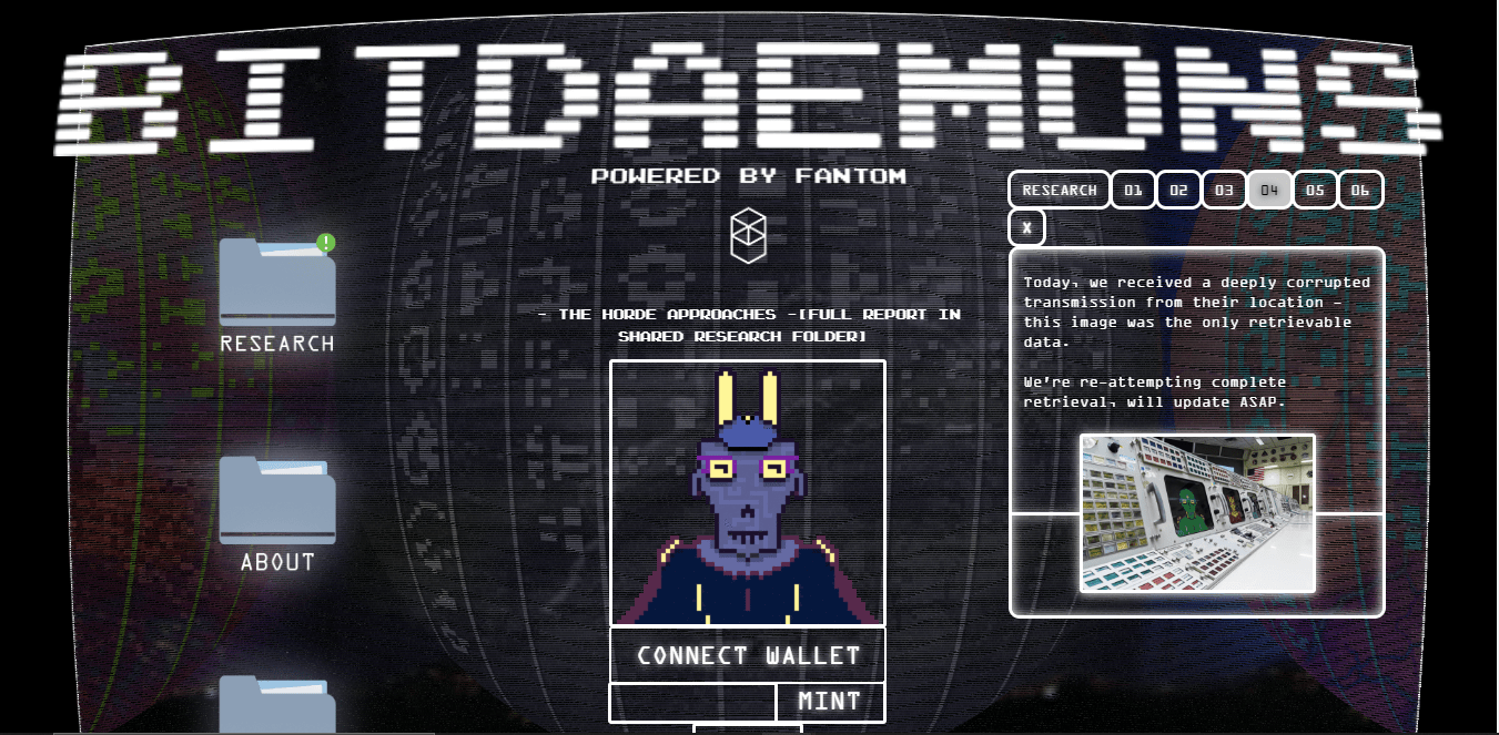 BitDaemons of Fantom homepage pic