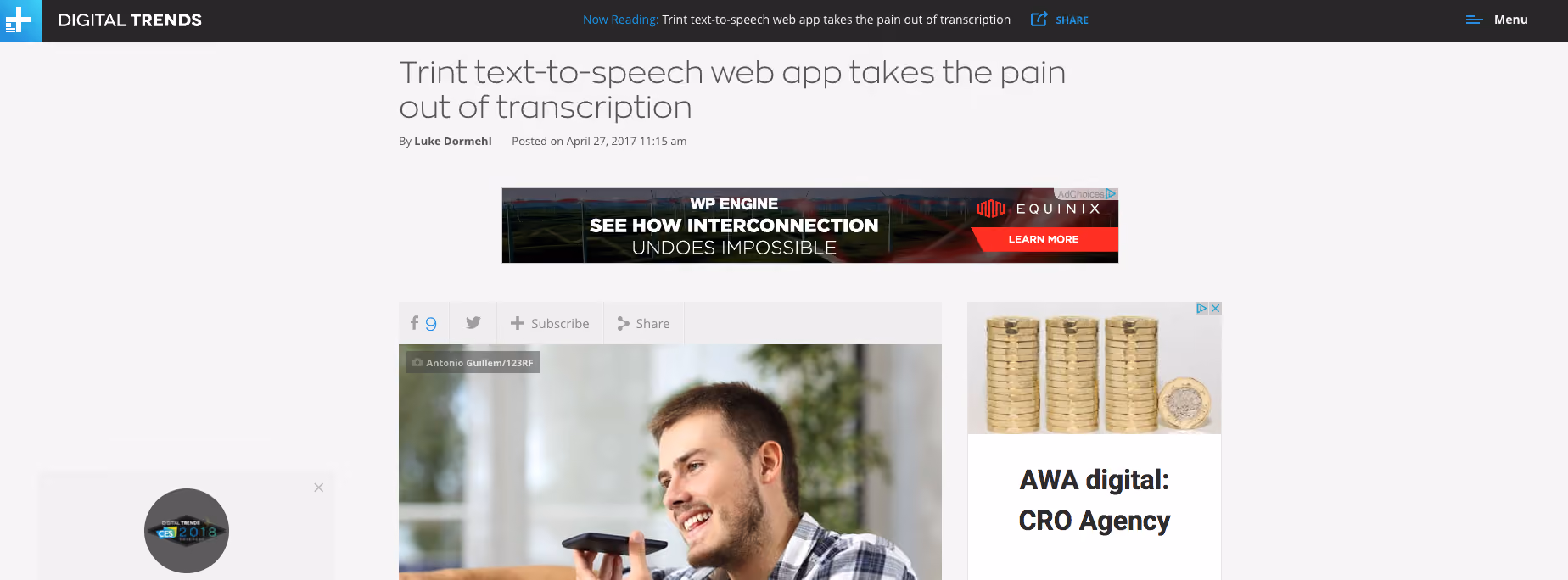 Trint text-to-speech web app takes the pain out of transcription