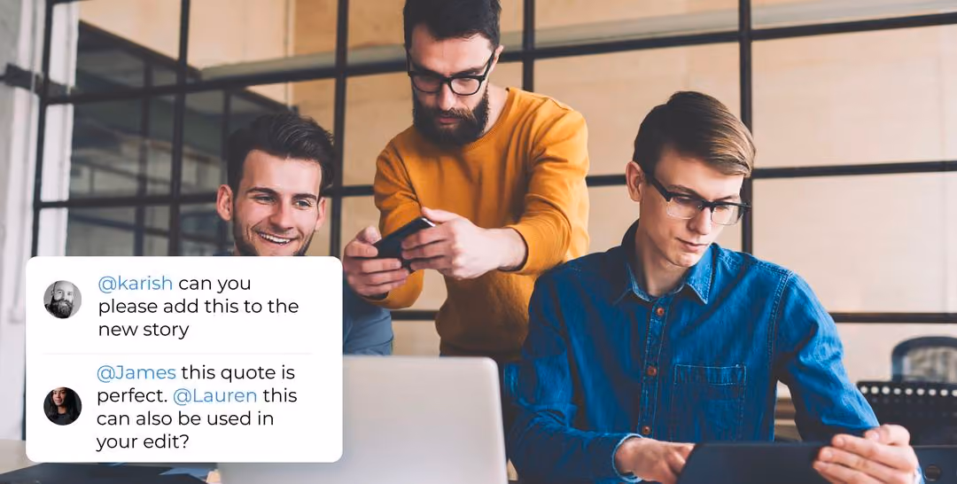 Bring teams together to create content faster than ever.
