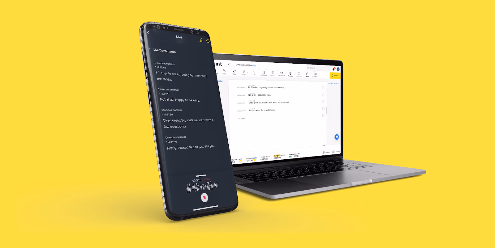 Trint’s new industry-leading live collaboration tool helps anyone in the field capture and transcribe audio from their phone and share every word with colleagues in real time.