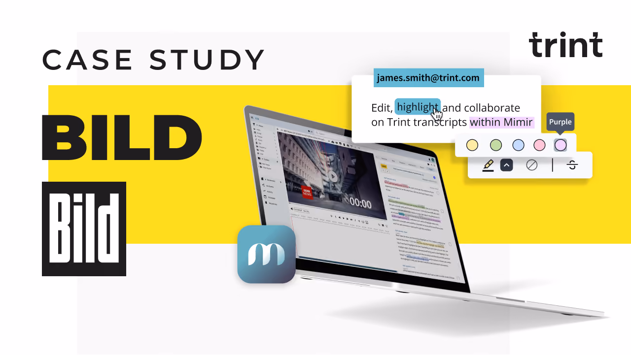 How Europe's largest newspaper is making Trint part of its AI-first newsroom to help automate workflows between transcription and asset management.