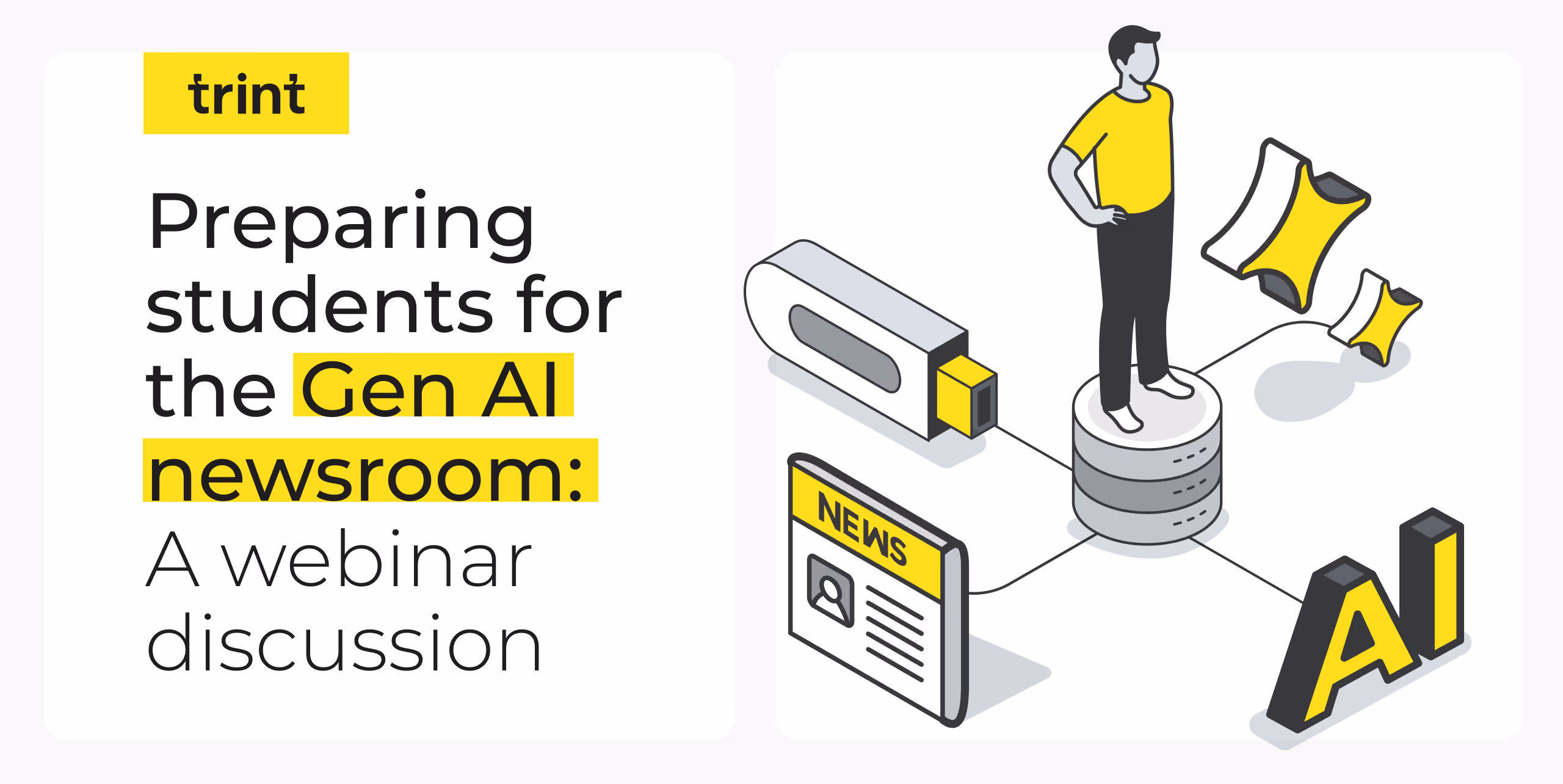 Learn about Trint’s webinar discussion with Rob Lang, Newsroom AI Editor at Thomson Reuters, and how his new role is changing the newsroom skillset for future journalists.