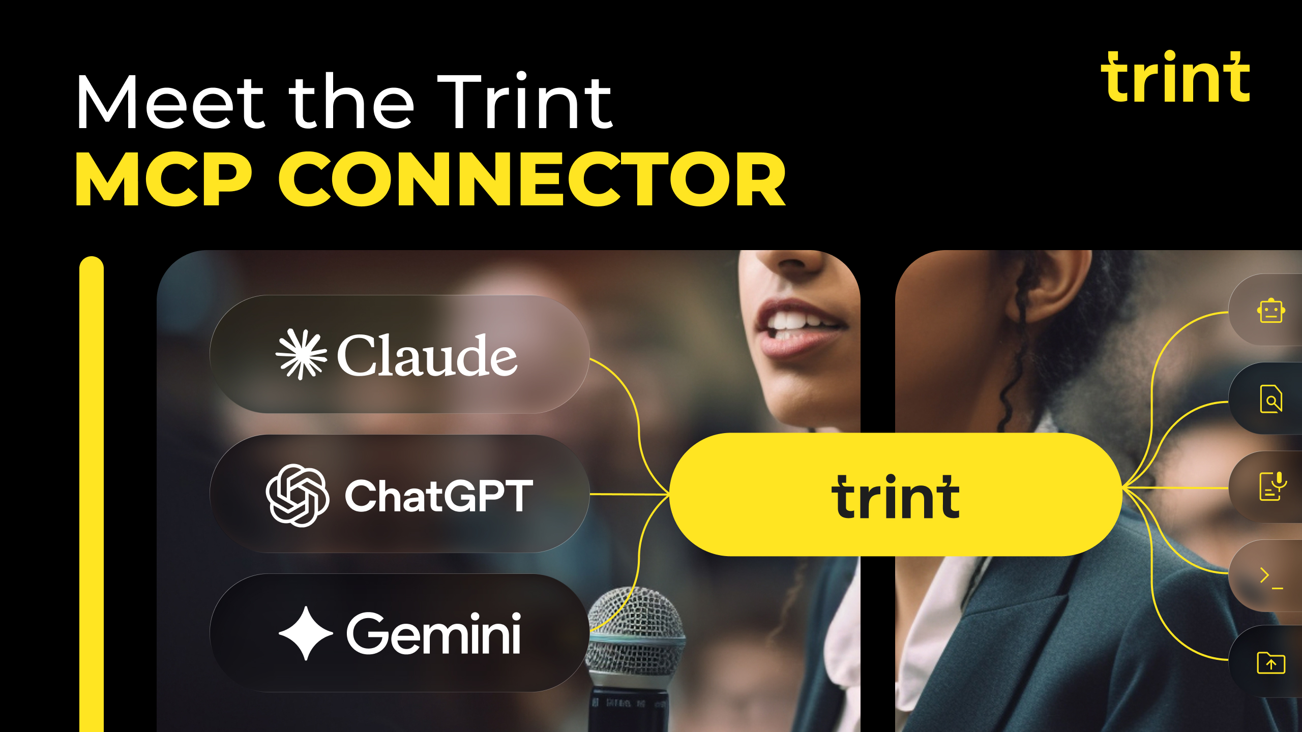 Our new Trint MCP Connector has launched and is here to integrate the tools you already use in your day-to-day. Learn all about what it is, what it does and how it can impact your processes. 