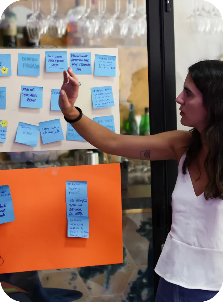 Brainstorming Kariboo, pizarra