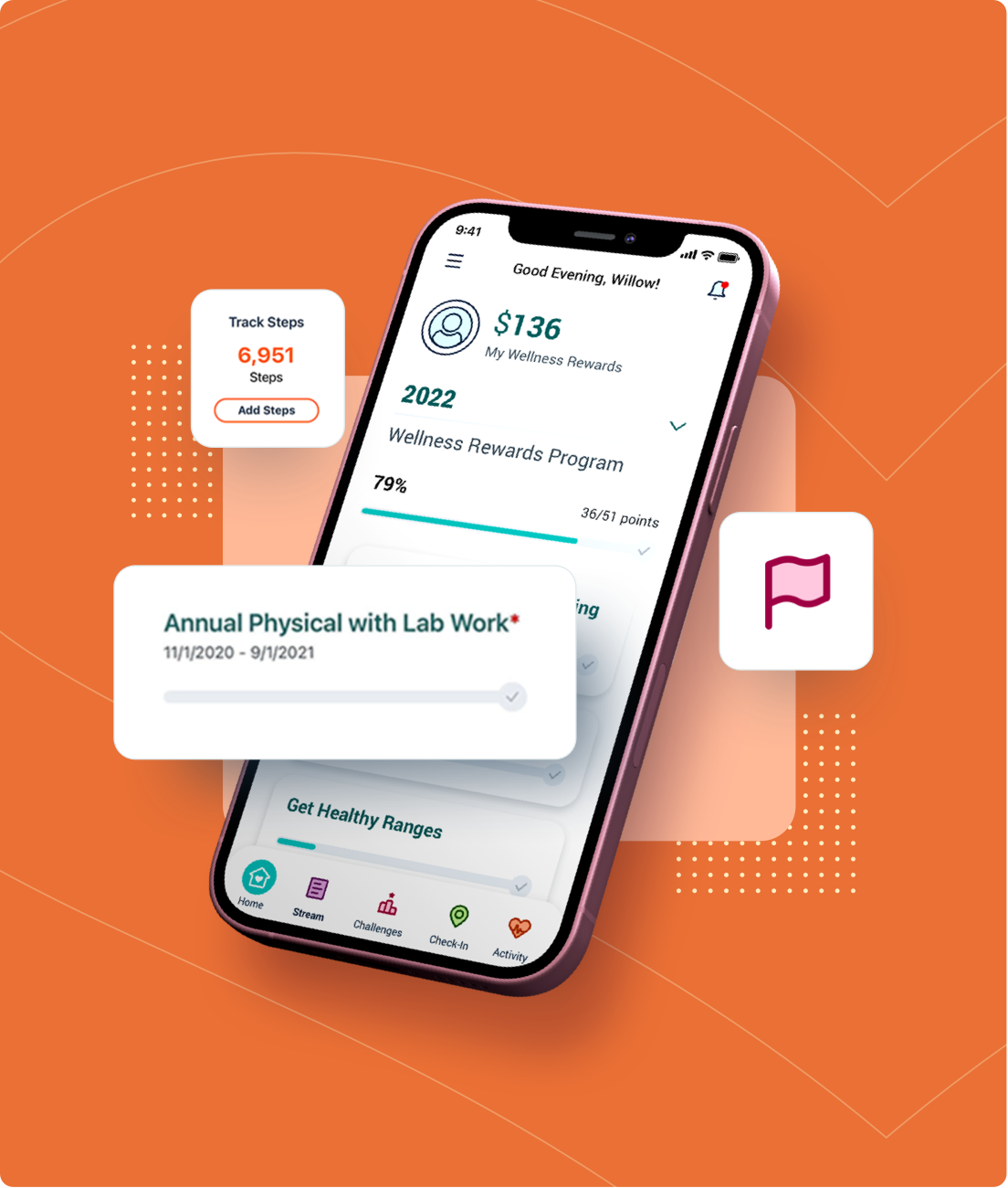 Wellworks For You application on phone