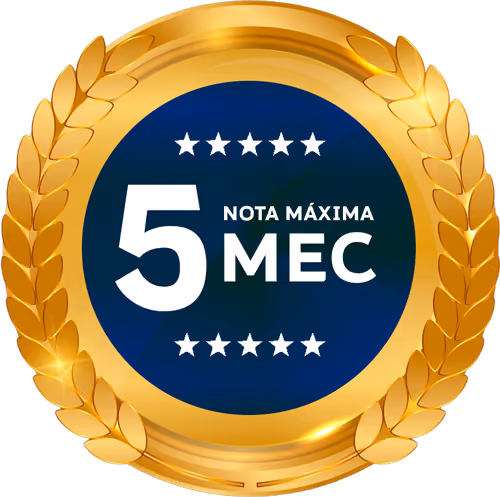 Selo Nota 5 - Nota máxima do MEC