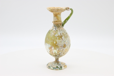 Color-Flecked Flask on Stand