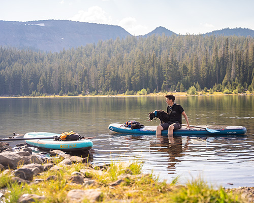 Paddleboarding in Oregon