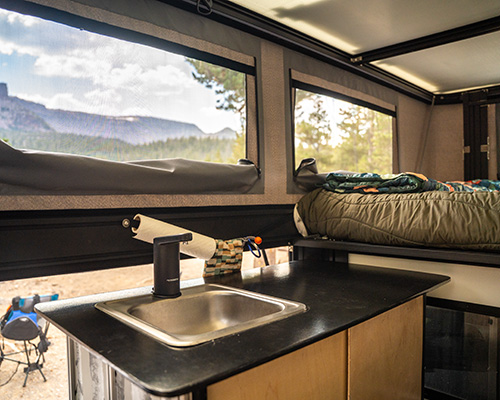 Interior truck camper