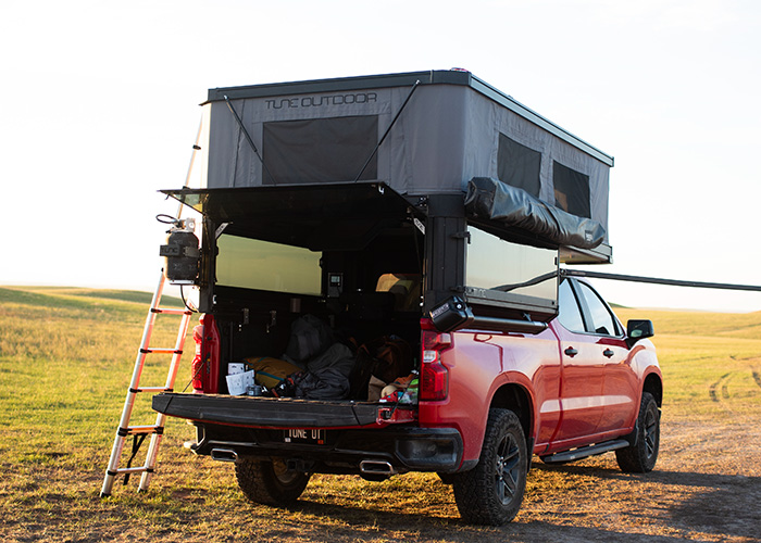 silverado truck camper