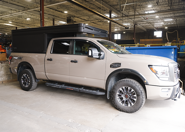 nissan titan bed camper