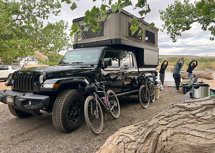 Women's cycling group in Colorado
