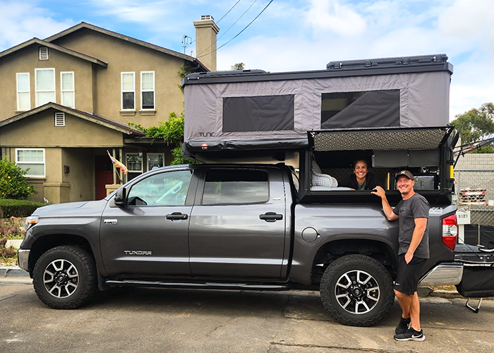 full-time living in a truck topper