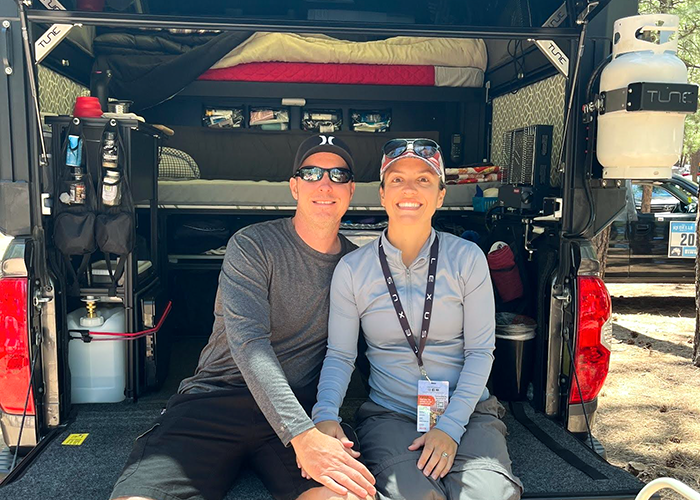 truck camper setup for full-time living