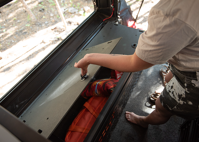 truck camper bench