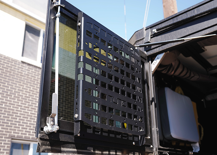 molle panel for truck campers