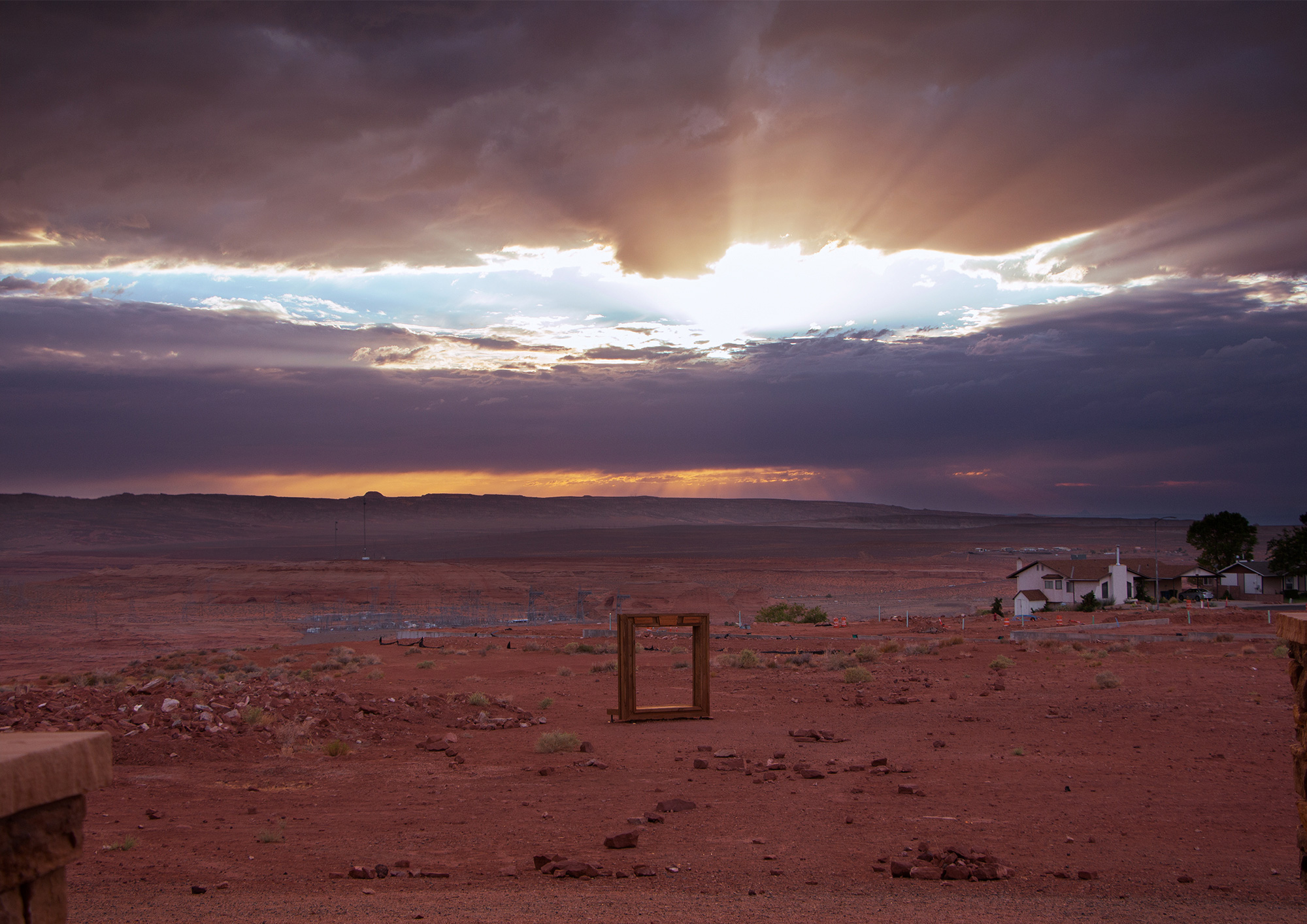 Gate to Navajo land, photo by Jonathan Graves