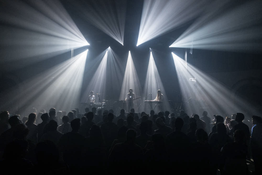 Jonathan Graves performing with Corbu on tour with Bloc Party in Seattle