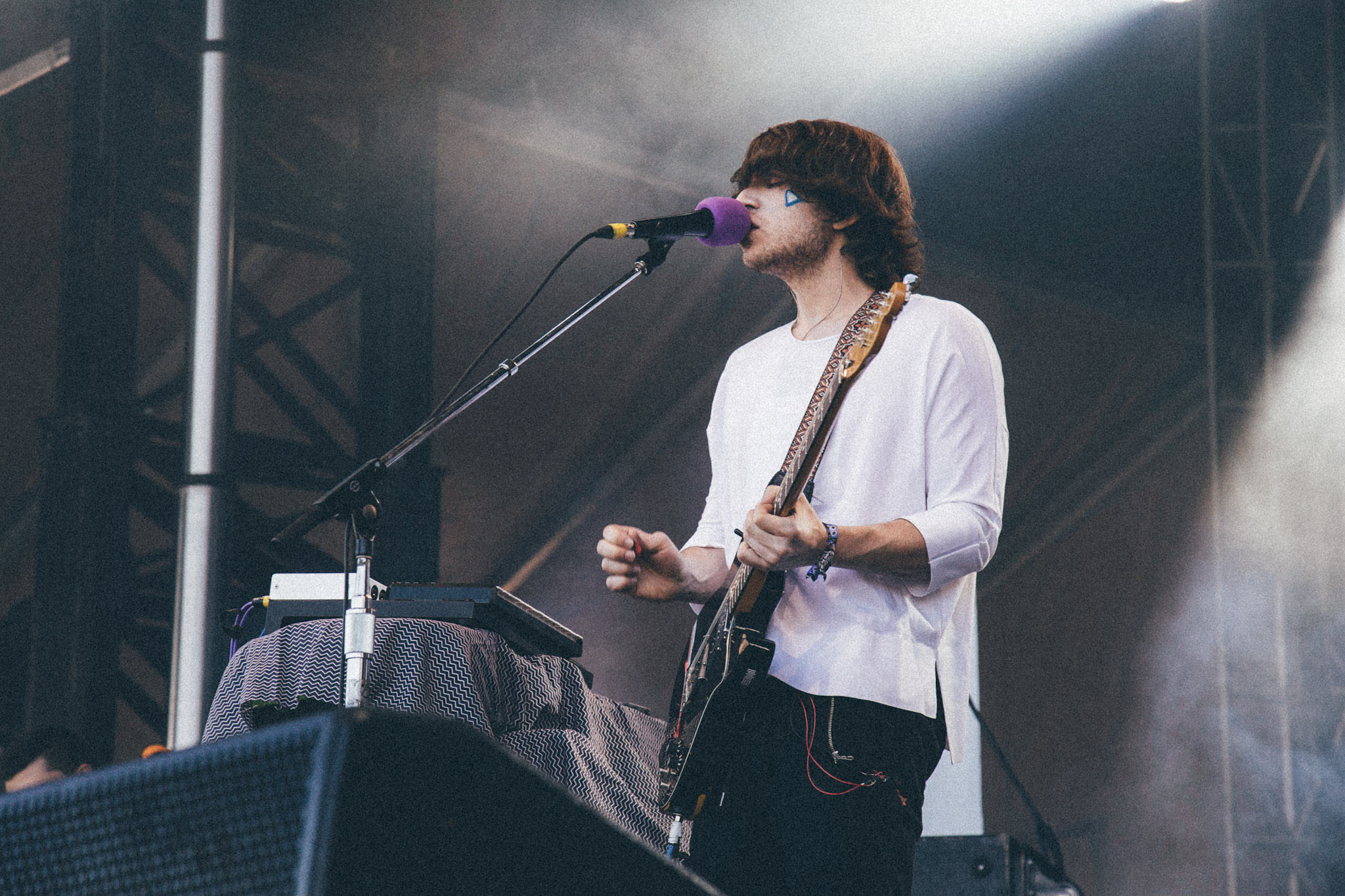 Jonathan Graves performing with Corbu at Austin City Limits Festival