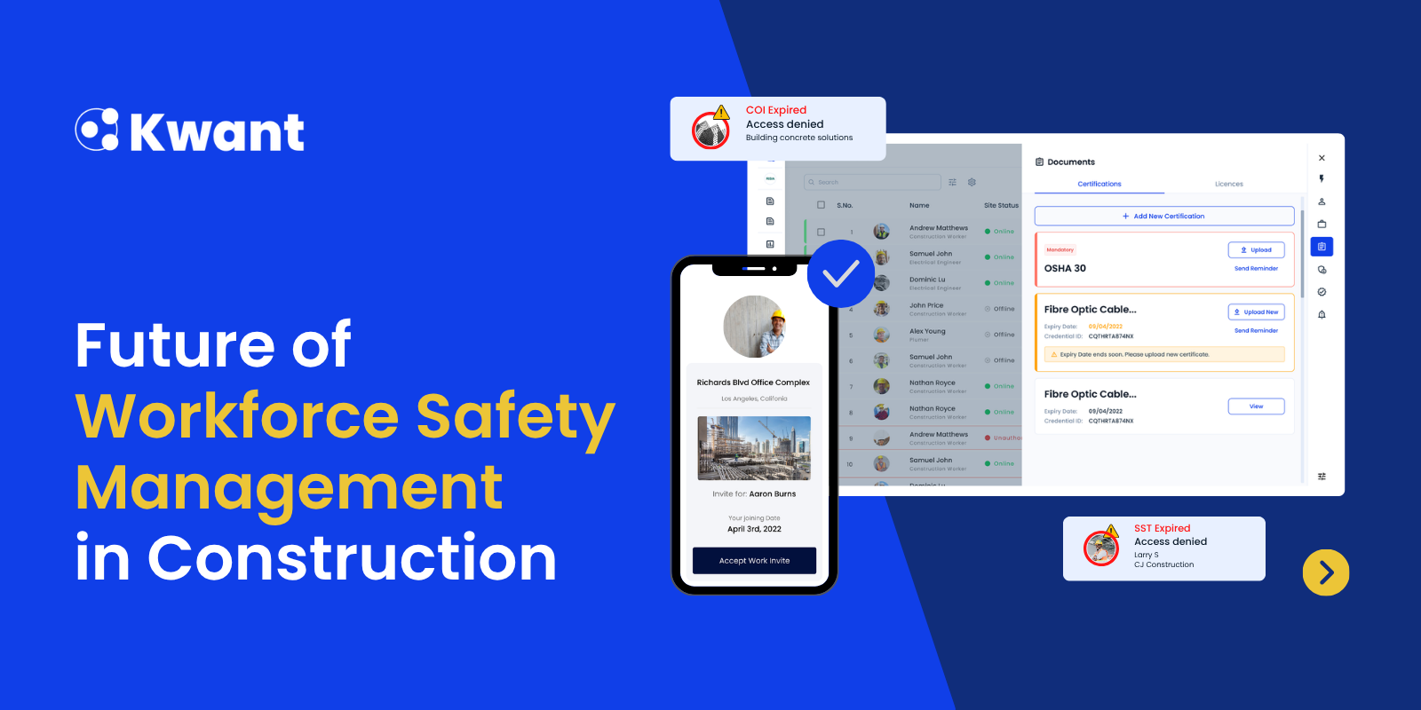 Future of Workforce Safety Management in Construction