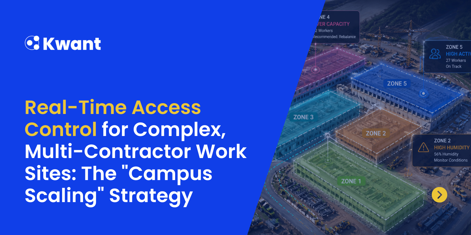 Real-Time Access Control for Complex, Multi-Contractor Work Sites: The "Campus Scaling" Strategy