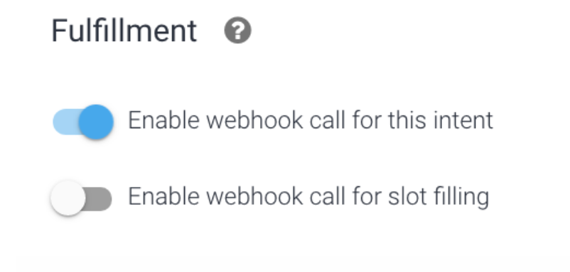 Enable Fulfillment of Dialogflow