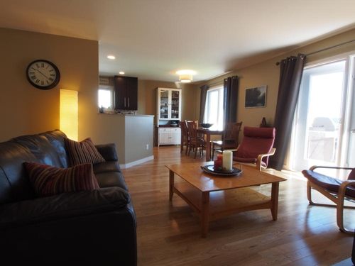 Interior beautiful living room with warm lighting and furniture.