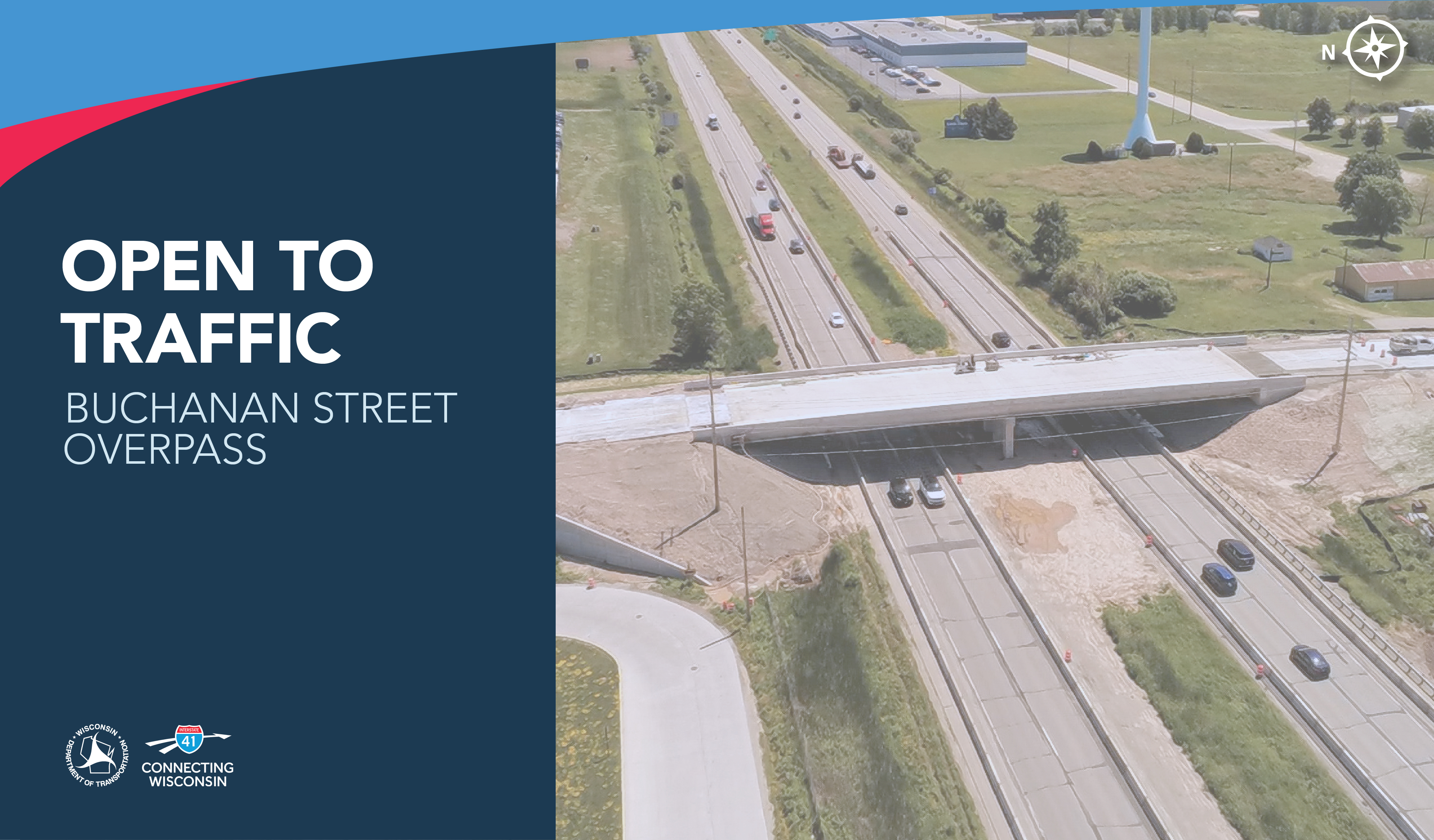 OPEN TO TRAFFIC: Buchanan Street Overpass