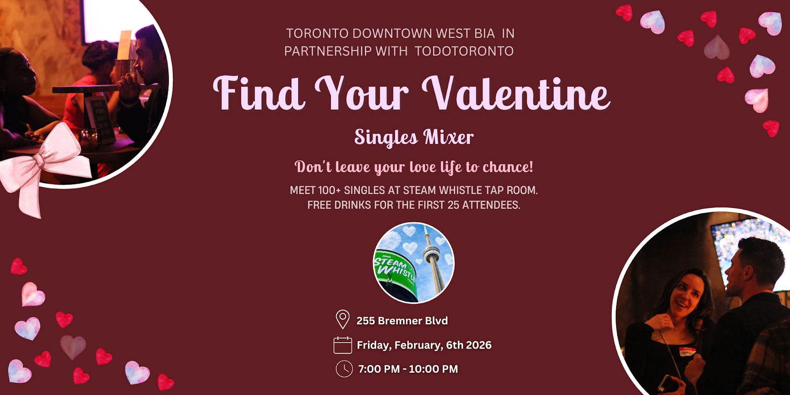 Find Your Valentine Singles Mixer Event