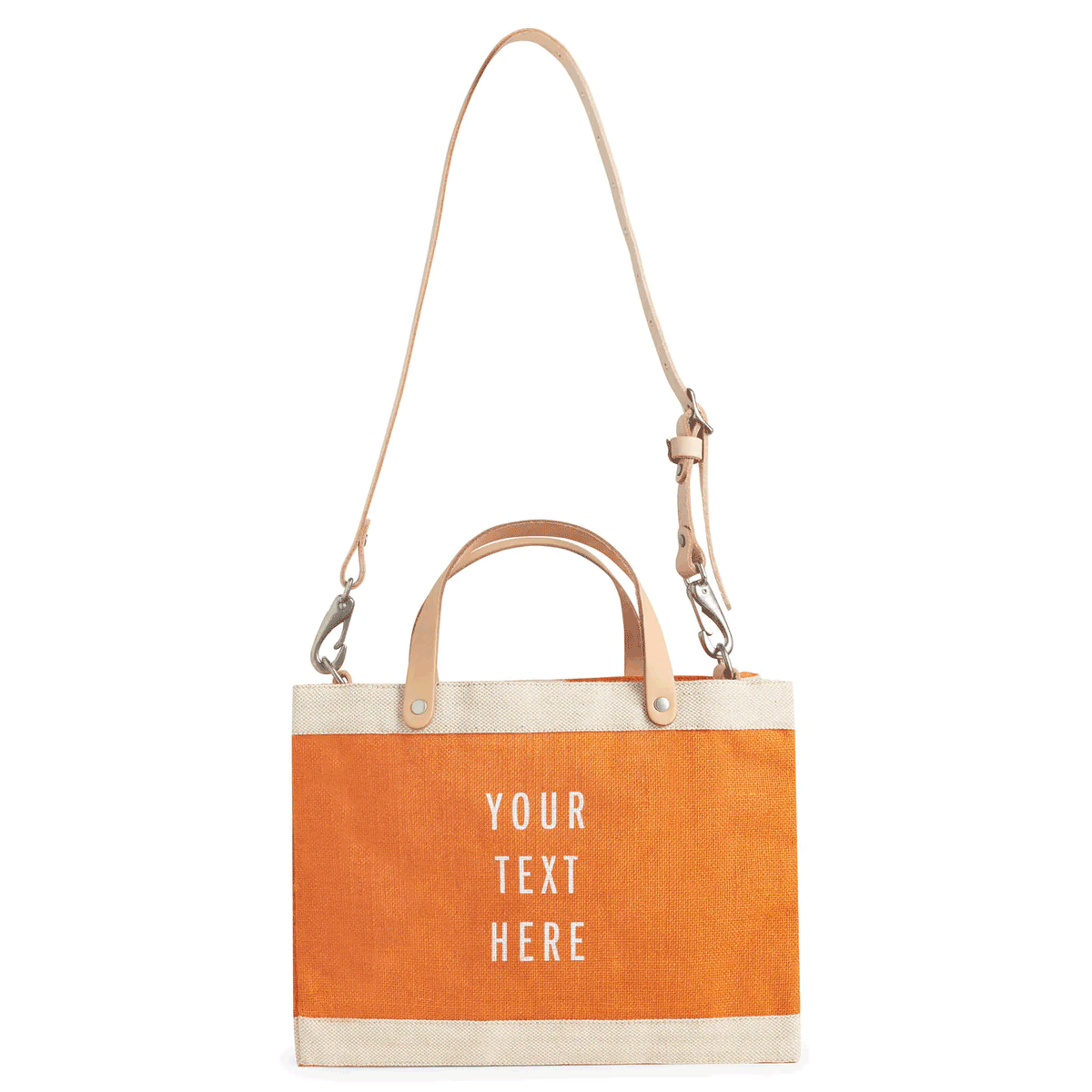 A market bag hanging on a chair at an event