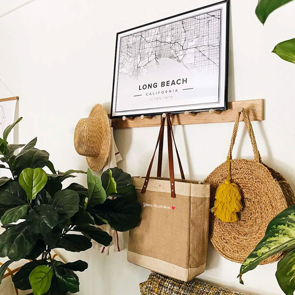 People sitting on a table enjoying friends with a market bag in front of them